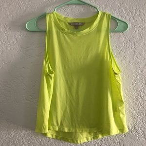 Athleta Neon crop top Sm